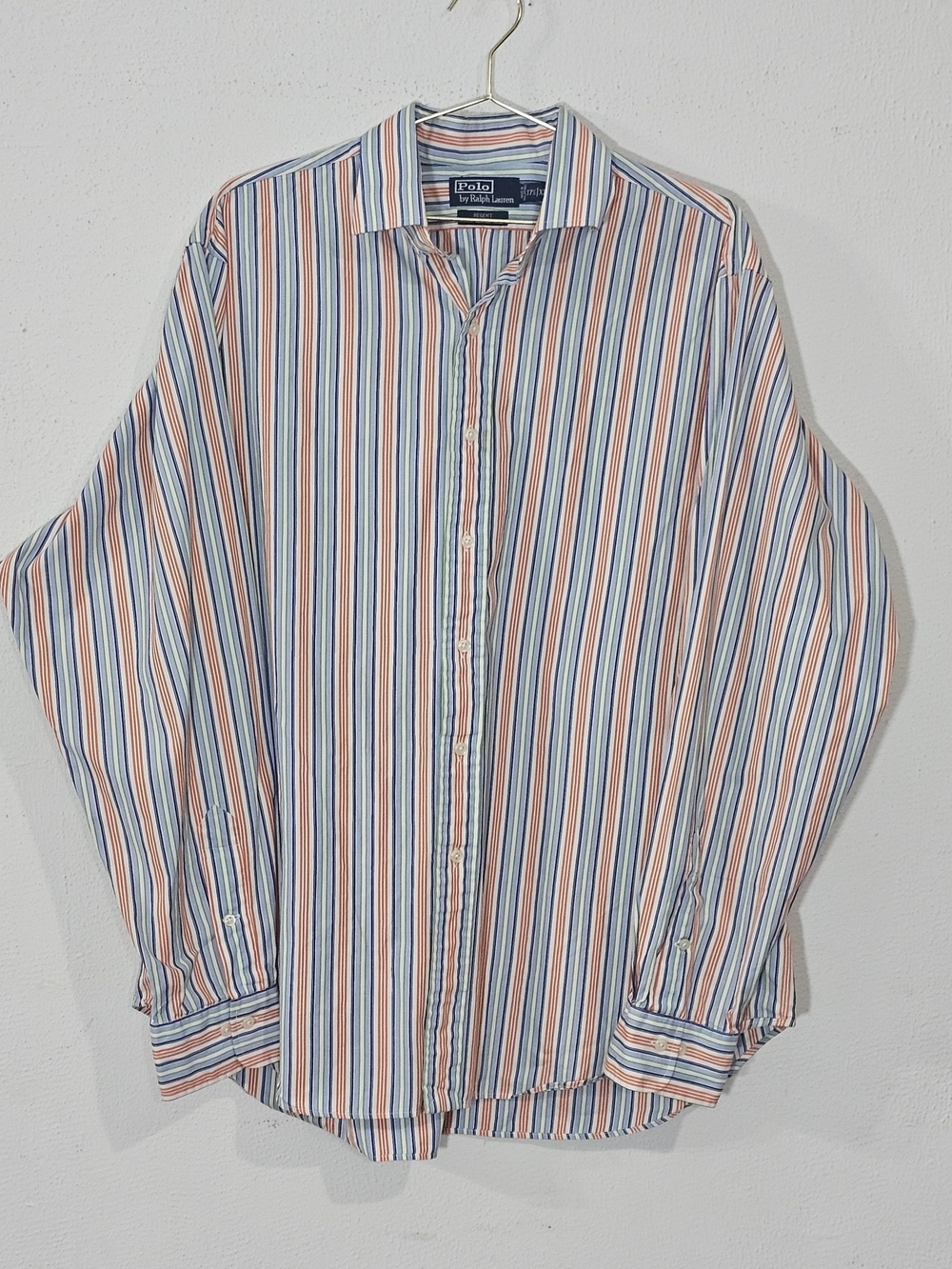 Polo by Ralph Lauren Men’s Multicolor Striped Button-Up Shirt Sz XL Preppy